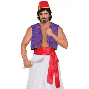 Genie Costume Waist Sash - Mens Aladdin Costumes